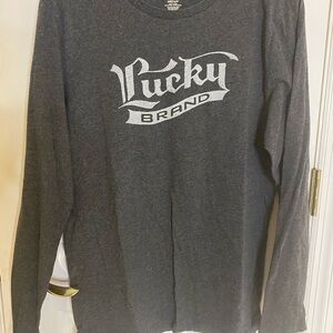 Lucky Brand Charcoal Sleepwear Top
